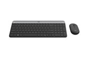 Tastatur - Logitech Slim Wireless Combo MK470 - Tastatur & Mus sæt - Spansk - Grå - 920-009198