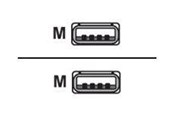 USB kabel - Alcasa electronik Good Connections - USB cable - USB to USB - 1 m - 2212-AA1