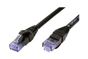 Netværkskabel - Roline patch cable - 10 m - black - Sort - 21.15.2757