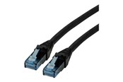 Netværkskabel - Roline patch cable - 15 m - black - Sort - 21.15.2758