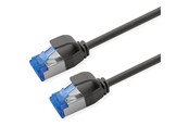 Netværkskabel - Roline patch cable - 7 m - black pantone 3C - Sort - 21.15.4356