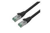 Netværkskabel - Roline Recycled Material patch cable - 10 m - black pantone 3C - Sort - 21.45.3257