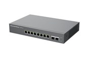 Switch - Grandstream GWN7721P Layer 2 Lite Managed 8-Port 2.5 Gigabit / 2x 10 Gigabit SFP+ / PoE+ 30W Per Port Total Max 130W - GWN7721P