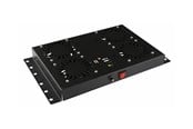 Rack skabe - Lanview by Logon - rack roof mount fan assembly - analogue controlled built-in UK plug - 1U - RAF120BL-UK