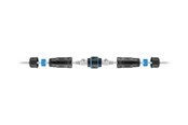 Netværkskabel - Lanview network coupler - Sort - LVN-IP68-STP-CAT6A-COUPLER