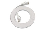 Netværkskabel - MicroConnect network cable - 5 m - white - Hvid - 5m - V-UTP6A05W-FLAT-LSZH