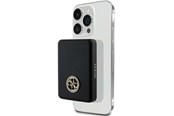 Powerbank - GUESS MagSafe 4G Strassed Metal Logo induction power bank 5W 3000mAh - black - 3000 mAh - 3666339170141