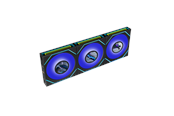 Kabinet Køler - Lian Li UNI FAN SLINF LCD FLEX 120 Reversed (3-pack) - Kabinet køler - 120mm - Sort med RGB LED lys - 31 dBA *DEMO* - 12RSLIND1F3B