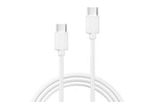 USB kabel - X2O Basic 60W USB-C/C cable 1.2m - White - BB01 PVC 1.2M