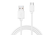 USB kabel - X2O Basic USB-A/C 60W cable 1.2m - White - AA01 PVC1.2M