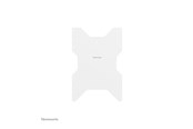 Vægbeslag, AV-Beslag & AV-Møbler - Neomounts WL85-515WH16 mounting kit - for flat panel - rotatable - white - Max 50 kg - recommended for 75" - WL85-515WH16
