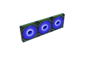 Kabinet Køler - Lian Li UNI FAN SLINF FLEX 120 (3-pack) with controller - Kabinet køler - 120mm - Sort med RGB LED lys - 30 dBA - 12SLIN1F3B