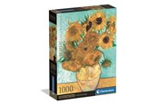 Puslespil - Clementoni Puslespil Museum Sunflowers - Compact Box, 1000 br 2D Puslespil - 39966