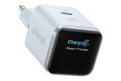 Mobil - Adaptere & Opladere - Anker Nano Charger (45W Smart Display) - Blue - A121DG31