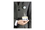 Konference & Præsentation - DURABLE badge reel - silver (pack of 10) - 822523