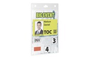 Konference & Præsentation - DURABLE name badge holder - for A6 - transparent (pack of 20) - 852619