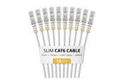 Netværkskabel - StarTech.com Startech patch cable - 25 cm - grey - Grå - N6PAT25CMGRS10PK