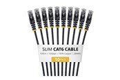 Netværkskabel - StarTech.com Startech patch cable - 1 m - black - Sort - N6PAT100CMBKS10PK