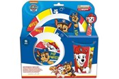 Skoletilbehør - Paw Patrol PAW Patrol 5-dele mikrobølgeovnssikkert middagsservicesæt - 088808705-74650