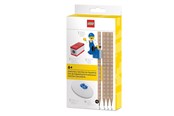 Skoletilbehør - LEGO Blyantsæt med minifigur, blyantspidser og viskelæder - 4003055-53708