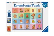 Puslespil - Ravensburger Capybara 100 brikker Blok - 12004386
