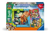 Puslespil - Ravensburger Paw Patrol 3 Dino Movie 3x49 brikker - 12004368