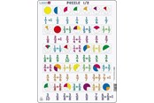Puslespil - Larsen Puzzles Math Puzzle: Fractions – 35 pieces Maxi (36.5 x 28.5 cm) 2D Puslespil - AR5