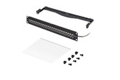 Netværkstilbehør - StarTech.com Startech feed through patch panel - 1U - 19" - with cable management bar inline couplers - TAA Compliant - C6APANELSTP241UFT