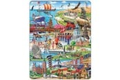 Puslespil - Larsen Puzzles Denmark Attractions Jigsaw Puzzle – 140 pieces Maxi (36.5 x 28.5 cm) 2D Puslespil - KH19