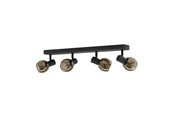 Lamper - EGLO CASTELLAZO SPOTSKINNE L580 4L E14 SORT/KOBBER - 902466