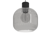 Lamper - EGLO DASMINA PENDEL Ø:200 E27 SORT/SORT-TRANSP. - 903155
