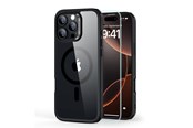 Mobil - Covers & Cases - ESR Classic Hybrid Halolock MagSafe Case + Tempered Glass for iPhone 16 Pro Max - Clear with Black Frame - 4894240243589