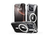 Mobil - Covers & Cases - ESR Classic Hybrid Kickstand Halolock MagSafe Case Set with Stand + Tempered Glass for iPhone 16 Pro - Clear - 4894240243787