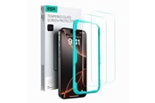 Mobil - Andet Tilbehør - ESR Tempered Glass 2-PACK for iPhone 16 - transparent - 4894240235935