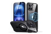 Mobil - Covers & Cases - ESR Classic Hybrid Kickstand Halolock MagSafe iPhone 16 Plus + Tempered Glass Screen Protector - Black - 4894240243688