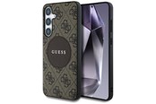 Mobil - Covers & Cases - GUESS 4G Round Patch Classic Logo MagSafe Case for Samsung Galaxy S25 Plus - Brown - 3666339448967