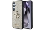 Mobil - Covers & Cases - GUESS Fixed Glitter Big 4G Metal Logo case for Samsung Galaxy S25 gold - 3666339449445