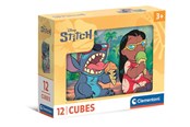 Puslespil - Clementoni Cubi - Stitch 12 pieces Blok - 41347