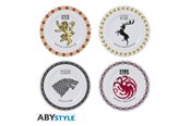 Merchandise - ABYstyle - Game Of Thrones - Set Of 4 Plates (Houses) - ABYTAB008