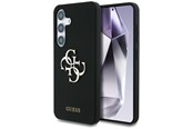 Mobil - Covers & Cases - GUESS Silicone Big 4G Logo Bottom Script case for Samsung Galaxy S25 - black - 3666339449360