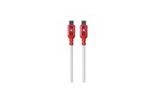 USB kabel - SKross Link Cable 150cm 100W USB-C to USB-C Braided cable - White - 21405