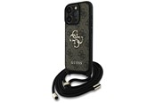 Mobil - Covers & Cases - GUESS 4G Big Logo Cord Stap Crossbody Case for iPhone 16 Pro Brown - 3666339434434
