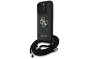 Mobil - Covers & Cases - GUESS 4G Big Logo Cord Stap Crossbody Case for iPhone 16 Pro Max black - 3666339434298