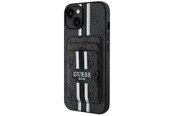 Mobil - Covers & Cases - GUESS 4G Stripes case with Magsafe wallet for iPhone 15 black - 3666339452308