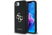 Mobil - Covers & Cases - GUESS PU Grained 4G Metal Logo case for iPhone 16e - black - 3666339453275