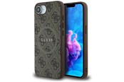 Mobil - Covers & Cases - GUESS 4G Ring Classic Logo MagSafe iPhone 16e Case - Brown - 3666339453596