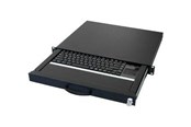 Tastatur - Aixcase AIX-19K1UKUSTP-B - keyboard - 19" drawer 1U - with mouse buttons touchpad - QWERTY - US - black RAL 9005 Input Device - Tastatur - Amerikansk engelsk - Sort - AIX-19K1UKUSTP-B