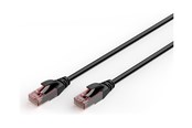 Netværkskabel - DIGITUS patch cable - 5 m - black - Sort - DK-1617-050-OD-10