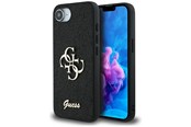Mobil - Covers & Cases - GUESS Fixed Glitter Big 4G case for iPhone 16e - black - 3666339453435
