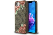 Mobil - Covers & Cases - GUESS 4G Flowers Print MagSafe case for iPhone 16e - brown - 3666339453343
